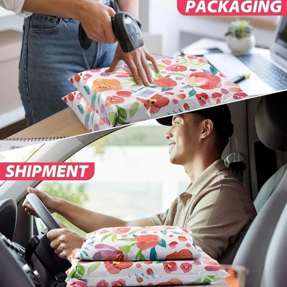 ๐น๏ธ๐ Poly Mailers Large floral  14.5 x 19 bundle โจ๏ธ๐ธ - Picture 4 of 9